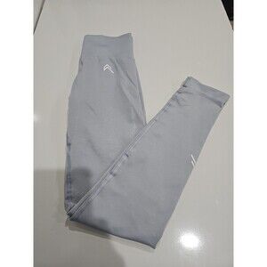 ONER ACTIVE Effortless Seamless Compression Leggings Size Medium Light Blue Gray